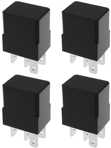 Be In Your Mind Lot de 4 relais de voiture 12 V CC 4 broches ACM33221 CM1-aF-12V pour systèmes de contrôle de moteur de klaxon d'éclairage automobile et applications