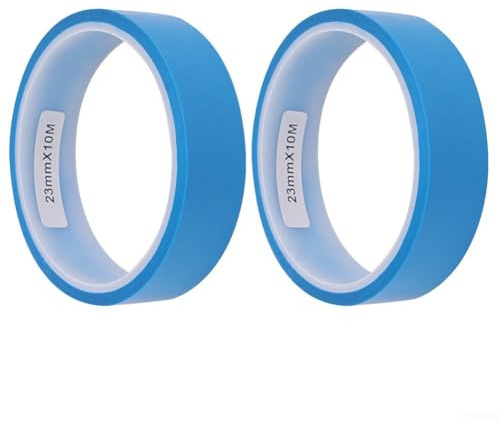 Oniissy Pet For Bike Tire Liner 21-29mm for Tubeless Rims, 10m Length Vacuum Rim Tape, Compatible with Road and Mountain Bikes, 0.1mm Thin Sealant Strip, Includes 2 Pads(23mm*10m)