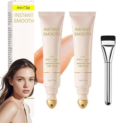 2 Pezzi Primer Anti-Rughe Primer Viso Make UP Cancella Rughe Idratante e Nutriente 15G