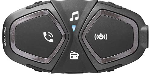 INTERPHONE ACTIVE - Singolo - Interfono Bluetooth da casco per comunicazione in moto, Fino a 4 motociclisti, Distanza massima 1Km, Autonomia 15 ore, Radio, MP3, GPS, Impermeabile IPX67.
