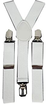 CB4 Accessories Childrens Boys Kids White Braces