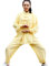 SCDXJ Tai Chi Kleidung Baumwolle Seide Männer und Frauen Praxis Kleidung Kampfsport Kleidung, Gelb - gelb - Größe: 3X-Large