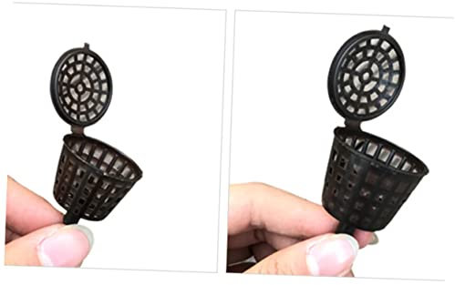 Cabilock Contenitori 20 Pz Cestini in di Fertilizzante Vasi da Vivaio da Giardino Piantare Tazze Nutrizionali per Orchidee Succulente Bonsai L (Nero) Vaso Per Piante