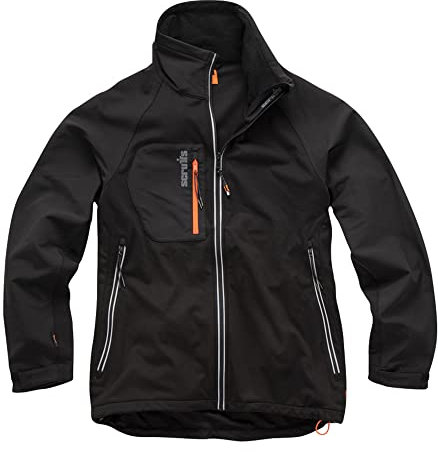 Scruffs Men's Trade Flex Softshell Black Jacket, black, XXL UK