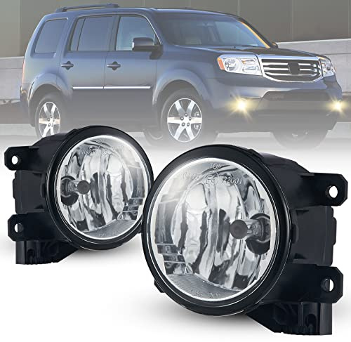 Par de faros antiniebla para CITROEN DS5 2011-UP JUMPER/PERGEOT BOXER 2014-UP FIAT 500L/DUCATO 250 2014-UP HONDA CR-V 2012-UP ACCORD VIII(CU) 2011-UP Coppia fendinebbia, lente gris H11 (Transparente)