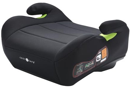 Cozy N Safe Kea i-Size ECE R129 (22-36kg, 6-12 Years Old), Lightweight Compact, Backless Child Booster Car Seat Onyx