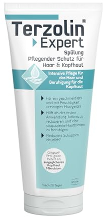 Terzolin Expert Spülung für Haare & Kopfhaut - Pflegender Schutz & Intensiv-Pflege gegen Schuppen, Beruhigt Irritationen, für strapazierte Hautbarriere, 200 ml, zur täglichen Anwendung