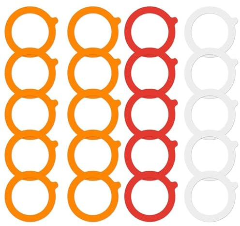 BUBEFSKD Confezione da 20 guarnizioni in gomma di ricambio per occhiali, guarnizioni anelli in silicone per bocca regolare in scatola guarnizioni di ricambio riutilizzabili in silicone