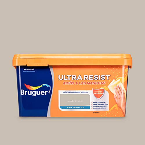 Bruguer ULTRA RESIST Pintura para paredes ultra lavable Marrón Cremoso 4 l