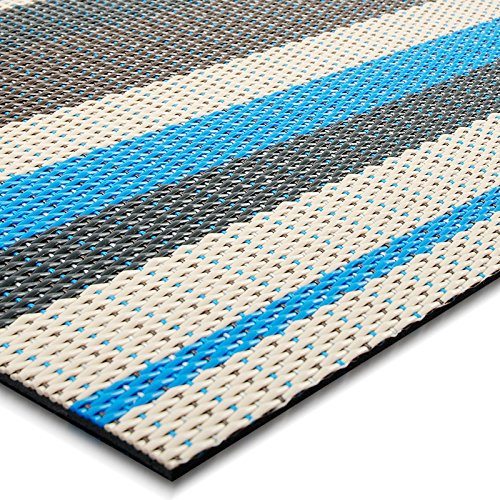 Alfombra de interior y exterior | Revestimiento de suelo para pasillo, cocina, baño, terraza, balcón | muchos colores y tamaños (180 x 500 cm, Ravenna)