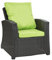Setgarden 4er Set Rattanmöbel Auflagen Auflagen Kissen für Relaxstühle Auflagen für Rattan Gartenmöbel Auflagen Kissen für Rattanmöbel Sofakissen Sofakissen Rattan (Lime)