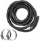 HAF® Hochwertiger Pool Schwimmbadschlauch 32mm Schwarz 6 Meter für Garten & Schwimmbad | Solarschlauch inkl. 2x Edelstahl Schlauchschellen | Poolschlauch | Pumpenschlauch - Qualität: Made in Germany