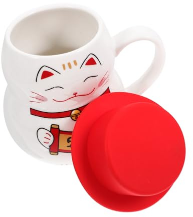 Ciieeo Taza Creativa Navideña de Cerámica Taza de Desayuno con Dibujos Animados Adorable para Navidad de Cerámica para Té y Leche Varios estilos