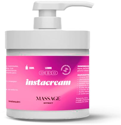 INSTAQUIM - Instacream Massage | Crema Dolor Muscular | 500 ml | Solución Natural para Aliviar Dolores Musculares y Articulares