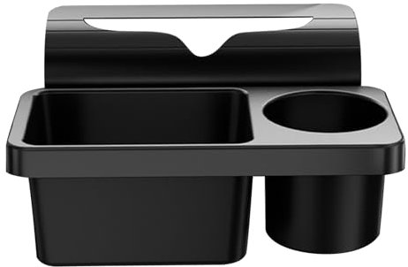 Car Cup Holder, Airplane Window Organizer, Backseat Drink Storage, Non-Slip Multipurpose Design, Seat Back Tray, Travel Commute Road Trip Use, Size 9.05x7.08x4.33