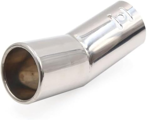 Punta Escape Silenciador Coche Para Mazad 51 Mm Sistema De Escape Universal Tubo Final Silbato De Escape De Automóvil Punta De Silenciador De Curvatura Redonda Simple