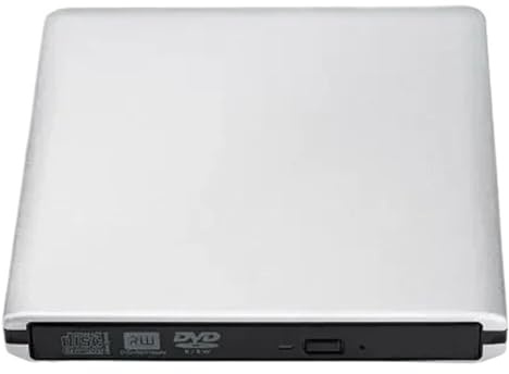 UHD 4K Blu-Ray-brännare USB3.0 Extern Optisk DVD-enhet Inspelare RE/ROM 3D Blu-Ray-spelare Writer Reader Klar Bildkvalitet Stabilt Ljud(Silver)