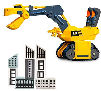 CAT® Construction Roarin Rex-Cavator Excavator I With lights and sounds I Includes building blocks I Stands at 26cm tall I For kids ages 3+