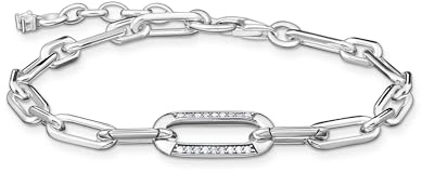 THOMAS SABO Armband Glieder silber 925 Sterlingsilber, Geschwärzt