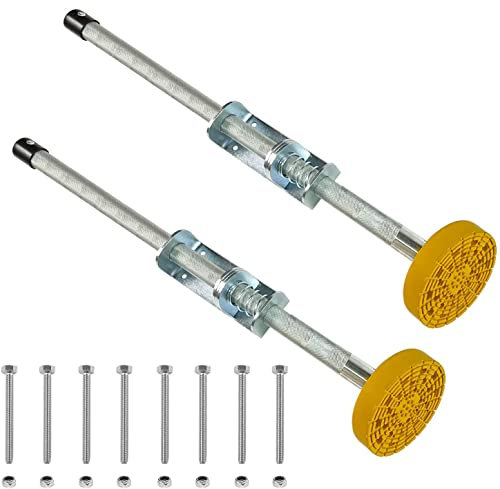 JXYQ Coppia di livellatori per Scale con Piedini in Gomma Arancioni, livellatori per Gambe di Scale Regolabili per Scale a prolunga, stabilizzatori per Piedi di Scale, Accessori per Scale (ocra)