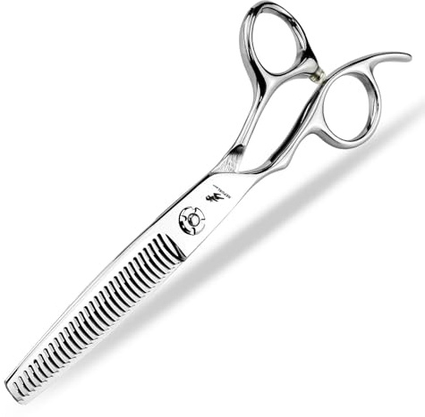 1 paio di forbici per sfoltire e tagliare i capelli per mancini (sottili) da 15,2 cm, colore: argento