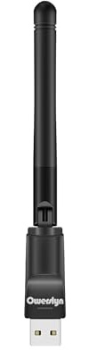 OWERSLYN WiFi USB MT7601 pour décodeur DVB-T2 S2, Mediatek Adaptateur Sans Fil 2dB 150Mbps, Récepteur Dongle WiFi USB 2.0 Adaptateur de Carte Réseau Sans Fil 2.4G pour PC de Bureau Portable