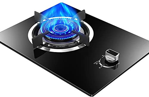 3 2 Cm En Enda Brännare Gasspis, 5. 2kw Gasspis, Inbyggd Kökskök, Köksredskap Med Ffd Och Gjutjärnspotthållare [Energiklass A] (Color : A, Size : NG)