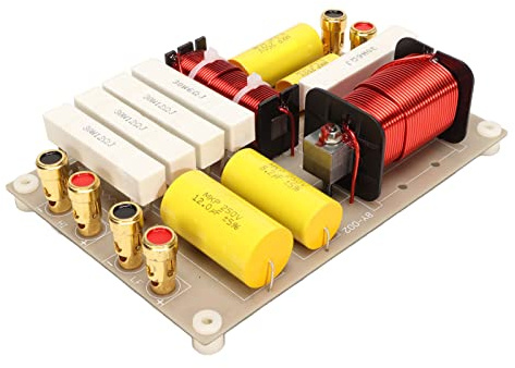 2 Way Crossover Filters, 800W Audio Crossover Filter, Treble Bass Frequency Divider for DIY Speaker, HiFi Speaker, Home Audio