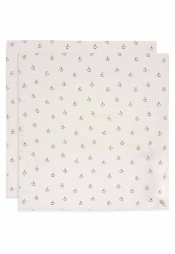 Jollein muslinduk baby – nostalgisk ride – 2-pack – 115 x 115 cm – 100% bomull – dregellappar – Oeko-Tex-certifierad