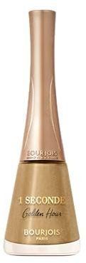 BOURJOIS Nagellack für 1 Sekunde Abend von Paris 63 Golden Hour, Nagellack, 60 Sekunden Trocknung, glänzendes Finish, Perlmutt, Metallic oder Matt, bis zu 3 Tage Halt