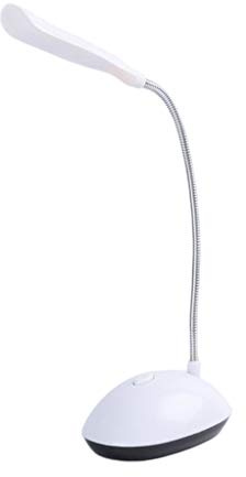 Haiki Battery Powered Desk Lamp 360 Degree Rotation Adjustable Gooseneck Hose Eye for Study Table Reading Night Lights