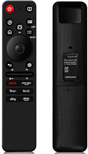 for LG AI Magic Remote Control with Voice and BT, AN-MR25GA, Compatible with OLED QNED UHD LED TVs 2022 2023 2024, Supports Air Mouse Alexa