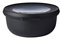 Mepal - Multi Bowl Cirqula Round - Vorratsdose mit Deckel - Geeignet als Luftdichte Aufbewahrungsbox für den Kühlschrank, Mikrowellengeschirr & als Frischhaltedosen - 350 ml - Nordic Black