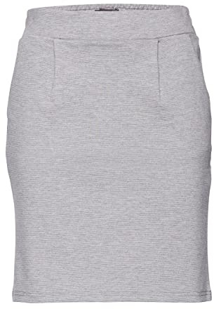 ICHI Kate SK Falda, Gris (Grey Melange 10020), Small para Mujer
