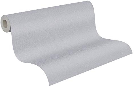 A.S. Création Vliestapete New Elegance Deutschland tapeziert Unitapete einfarbig 10,05 m x 0,53 m grau 375561 37556-1