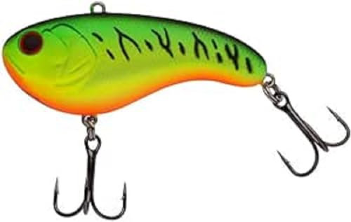 Berkley Flatt Shad Pike Hecht, Perch Barsch Angelköder, UV Tiger, 20g | 66m
