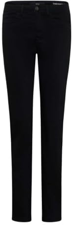 BRAX Style Carola Jean à Cinq Poches en Denim Thermique Mous, Noir Clean Black, 34W x 30L Femme