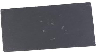 ABOOFAN Plato Rectangular De Pizarra Natural Para Sushi Pizza y Frutas Bandeja Para Barbacoa De Negro