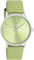 Oozoo - Timepieces Damen Uhr in Green/Silver | Armbanduhr Damen mit Lederarmband | Moderne Uhr für Frauen | Edle Analog Damenuhr in rund C11367 (36mm Gehäuse)