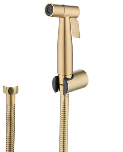 WC-Brauseschlauch aus Edelstahl, Füllventil, 150 cm Brauseschlauch (Bidet-Set, 3-teilig)