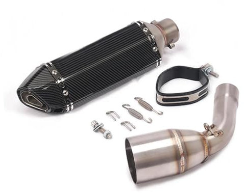 BybAgs S&istema De Escape Completo para Benelli TNT 125 TNT 135 Tubo Delantero del Silenciador De Escape De La Motocicleta Tnt125 Tnt135 Escape De La Motocicleta