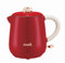 +AcsaCi Electric Double Wall Red Kettle, 600ml, NW 580g, Inside SS Food Grade, Outside Plastic Safety Cool Touch, Save Energy, 1000W, Perfect for 1-2 People living in Home/Students