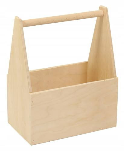 PEEWIT Boîte de conteneur de porte-bébé Boîte en bois pour bouteilles