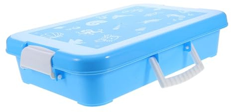 KONTONTY Spielzeug-sandkasten Mit Deckel Tragbarer Kunststoff-sandkasten Für Sandspielaktivitäten Im Innen Und Außenbereich Aufbewahrungsbox Für Spielzeug Mit Griffen Sandkasten Mit Abdecku