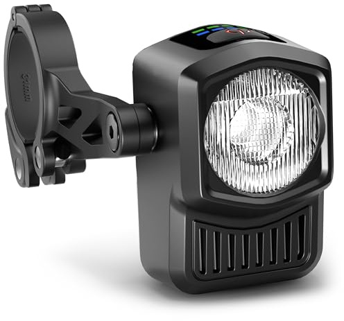 Büchel LED Fahrradlicht Vorne - USB-C Fahrradlampe Vorne mit 8h Leuchtdauer, Kontrollanzeige & 4 Leuchtmodi (15-60 Lux) - StVZO-Konformes Rennrad Licht - Werkzeugfreie Montage