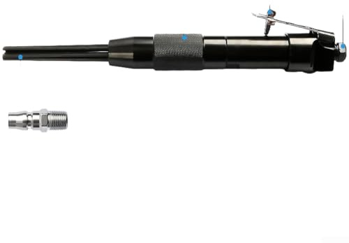 Herramienta neumática de escalador de agujas con 12 agujas de acero endurecido para eliminación de escoria de soldadura de pintura de óxido, limpieza de desbarbado, consumo de aire de 4 CFM, entrada