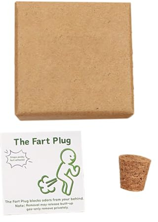 Roliga Skämt För Vuxna Skrattretande Fart Plug Med Kort | Prank Leksaker Med Förvaringslåda för Vuxna Kvinnor Män Familj Fest Sammankomster Helgfiranden
