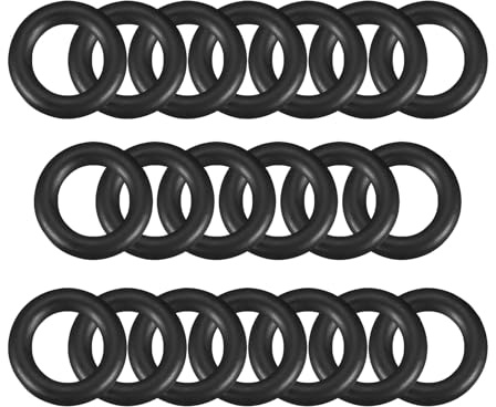 Mandouer Nitrile Rubber O-Rings, 13mm OD x 9mm ID x 2mm CS, Pack of 20 | Metric NBR o-ring, oil and heat resistant with good elasticity for a tight seal, for tap, plumbing, pump and automotive use