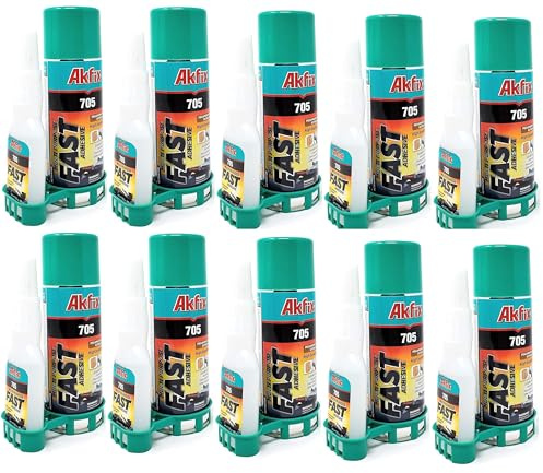 Mufy Super Glue | CA Glue | Superlim Trälim | 10-pack (50g Superlim + 200ml Aktivator)