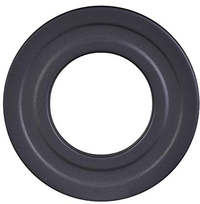FIREFIX Senotherm R80/R Rosace pour Tuyau de poêle à granulés en Acier de 1,2 mm d'épaisseur, Compatible avec 80 mm de diamètre, Noir Rigide